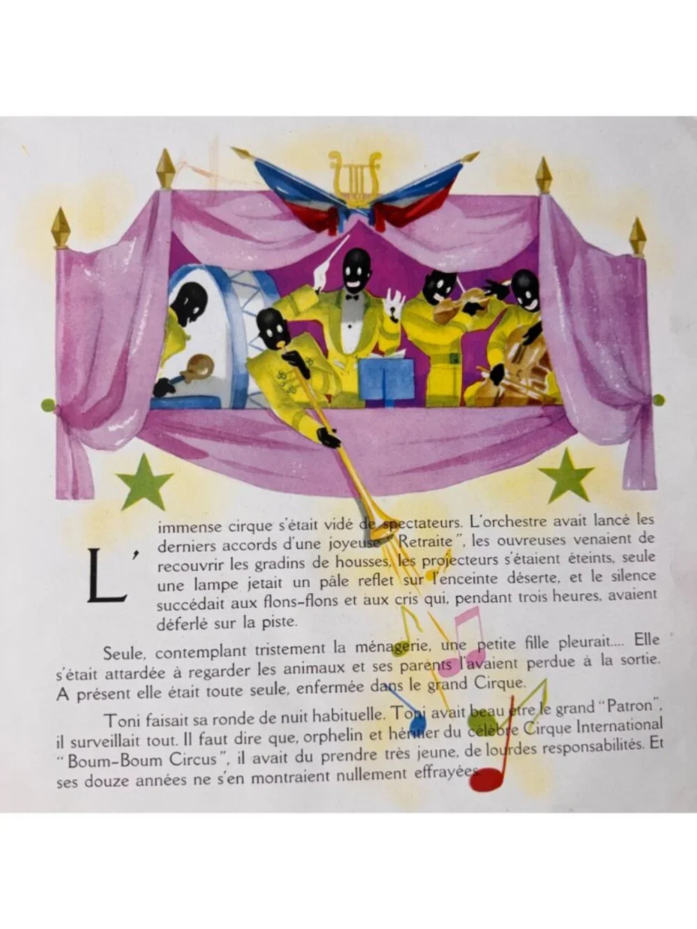Guy Des Cars Toni Roi Du Cirque FRENCH France 1944 Illustrated Childrens Book HC